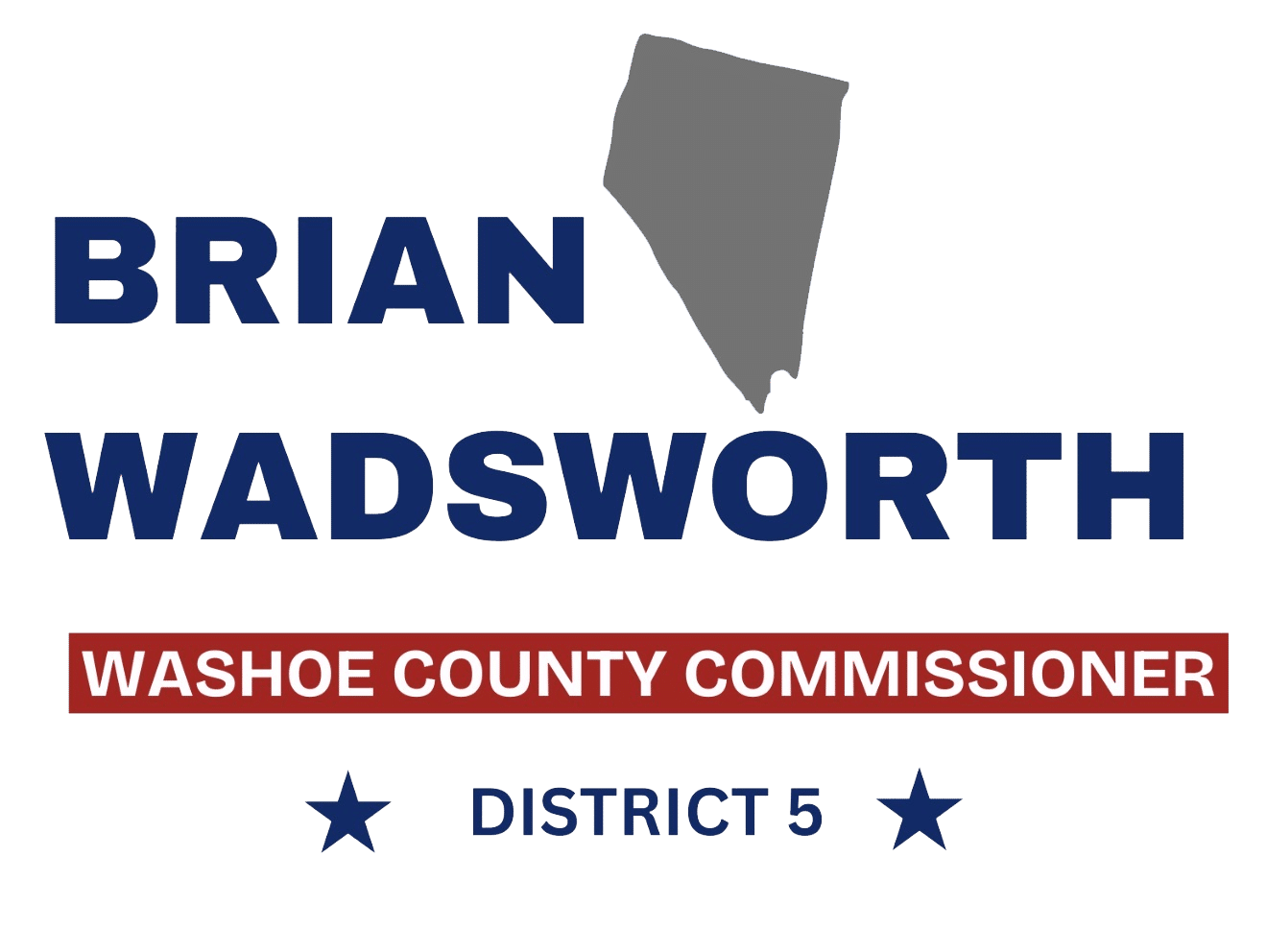 Brian Wadsworth Washoe County Commissioner District 5 full logo