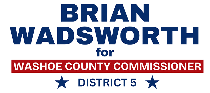 Brian Wadsworth for Washoe County Commissioner District 5 logo